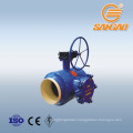 DN600 PN25 heating oil drain ball valve filter carbon steel